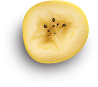 Bananas in bright yellow tones, bringing energy and freshness to the Freezie Fruits environment.