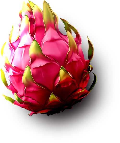 Vibrant pitaya dragonfruit background, highlighting the exotic and fresh touch of Freezie Fruits.