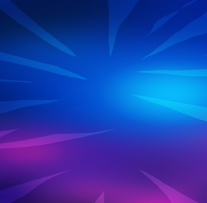 Blue and purple background with the Freezie Fruits logo, highlighting its freshness and flavor in a vibrant and attractive design.